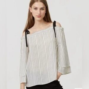 LOFT polyester off-the-shoulder blouse